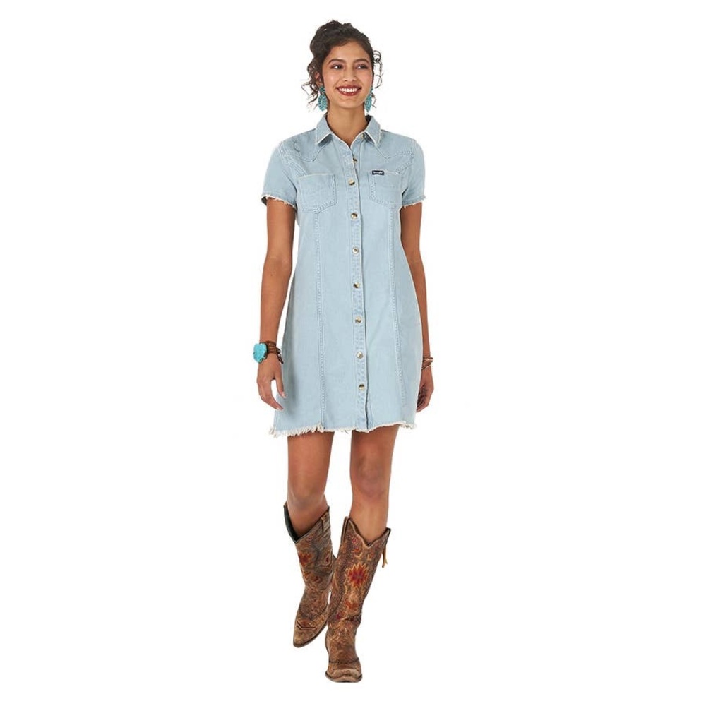 Wrangler Retro Light Blue Denim Dress